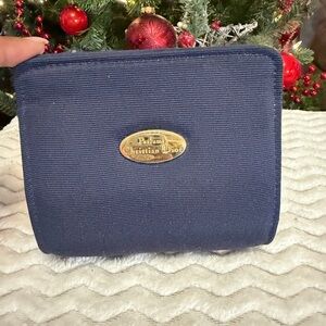 Dior Midnight Blue Pouch with Gold Emblem